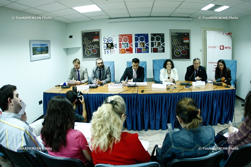 Press conference of emassies' representatives, collaborating with Golden Apricot Film Festival and artistic director of the Festival