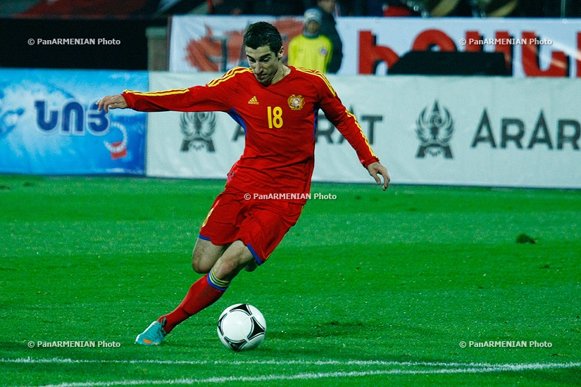 Football player Henrikh Mkhitaryan