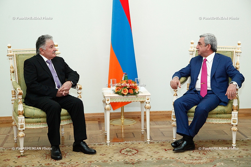 The newly appointed ambassador of Iraq to Armenia Ghazi Tahir Khalid presented his credentials to RA President Serzh Sargsyan