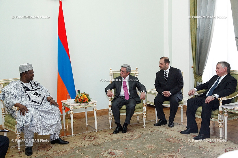 The newly appointed ambassador of Nigeria to Armenia Alhaji Tukur Mani presented his credentials to RA President Serzh Sargsyan