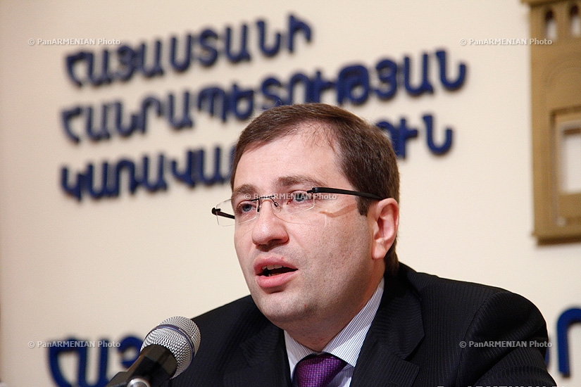 Пресс-конференция министра финансов Армении Давида Саргсяна, посвященная отчету Контрольной палаты