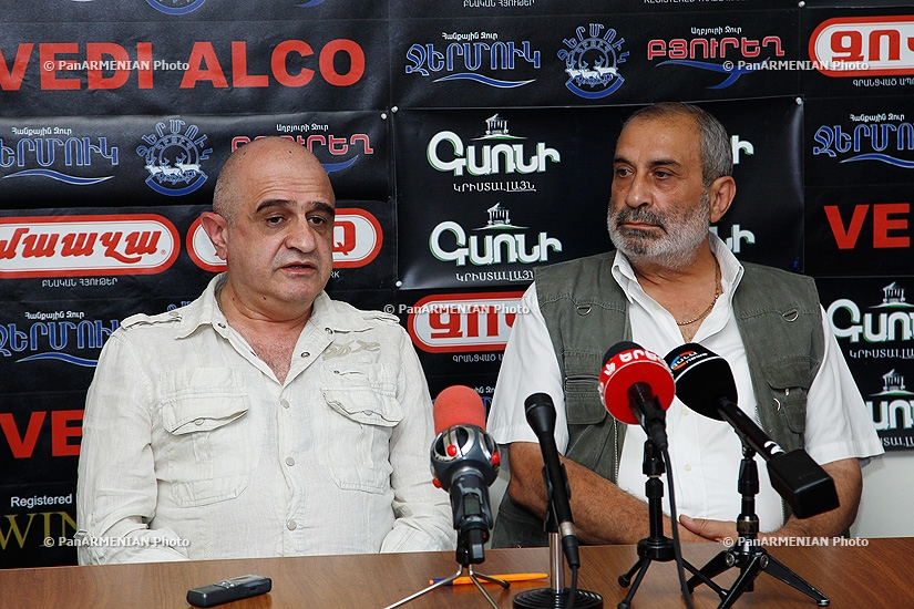 Press conference of Haghtanak Shahumyan and Ruben Babayan