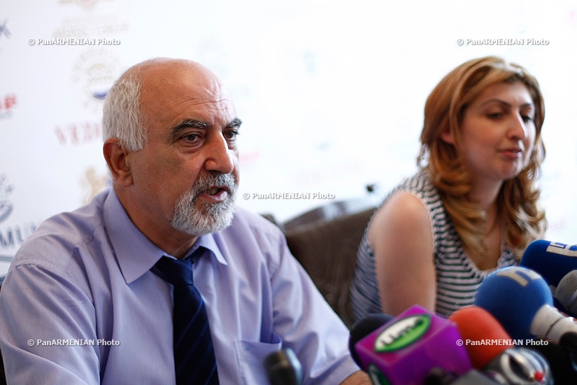 Pres conference of the leader of the National Self-Determination Union Paruyr Hayrikyan
