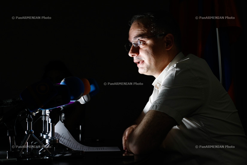 Press conference of Levon Zurabyan, the deputy leader of the Armenian National Congress (ANC)