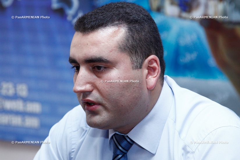 Press conference of Gevorg Melkonyan, candidate of Historical Sciences,  lecturer of YSU  and Edgar Shatiryan, the Assistant in the Chair of Constitutional Law of the YSU Faculty of Law