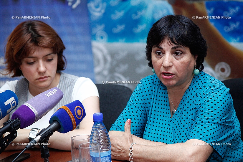 Press conference of the ethnographer Sona Papikyan and the organizer of the event 
