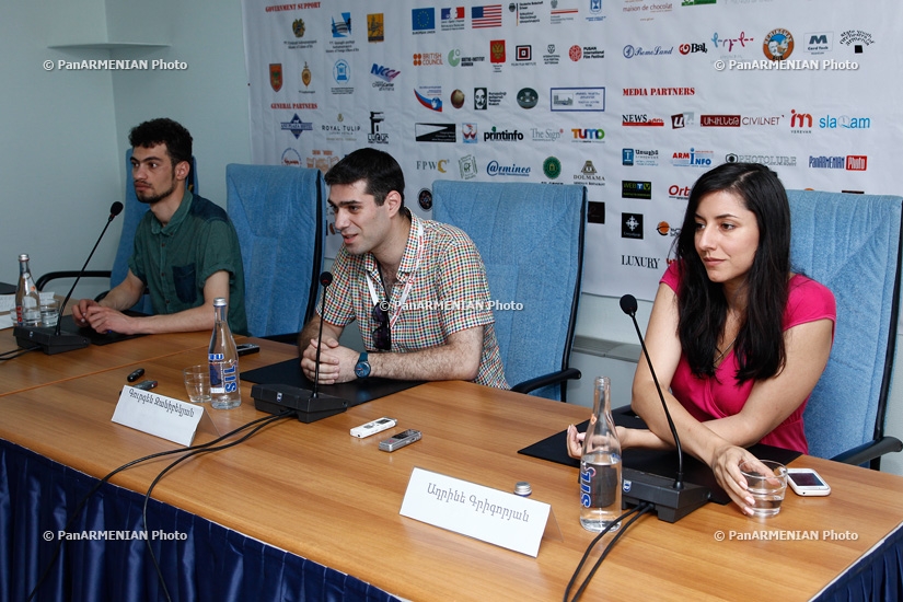 Press conference of Adrine Grigoryan and Gurgen Janibekyan within the frameworks of Golden Apricot 10th Film Festival