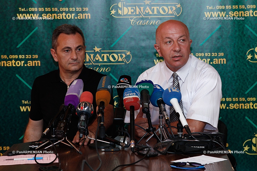 Press conference of Vardan Panosyan and Tigran Hovhannisyan