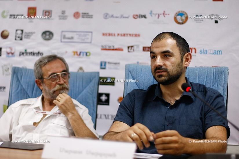 Press conference of Marat Sargsyan, Nikolay Davtyan and Marlen Edoyan  within the frameworks of Golden Apricot 10th Film Festival