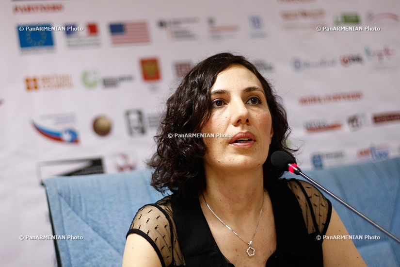 Press conference of Marat Sargsyan, Nikolay Davtyan and Marlen Edoyan  within the frameworks of Golden Apricot 10th Film Festival