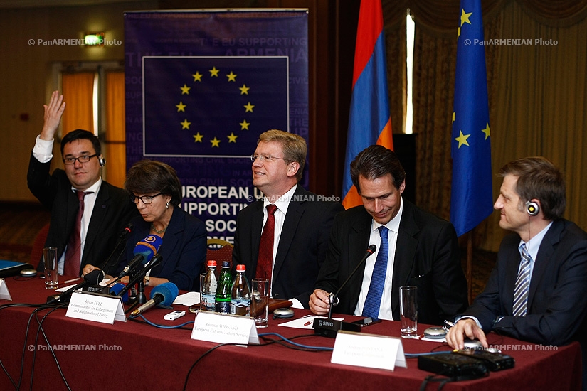ԵՄ ընդլայնման և Եվրոպական Հարևանության քաղաքականության հարցերով հանձնակատար Շտեֆան Ֆյուլեի հանդիպումը  Հայաստանի քաղաքացիական հասարակության ներկայացուցիչների հետ