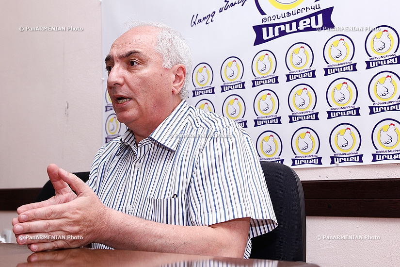 Press conference of the head of Armenia's Democratic Party Aram Sargsyan
