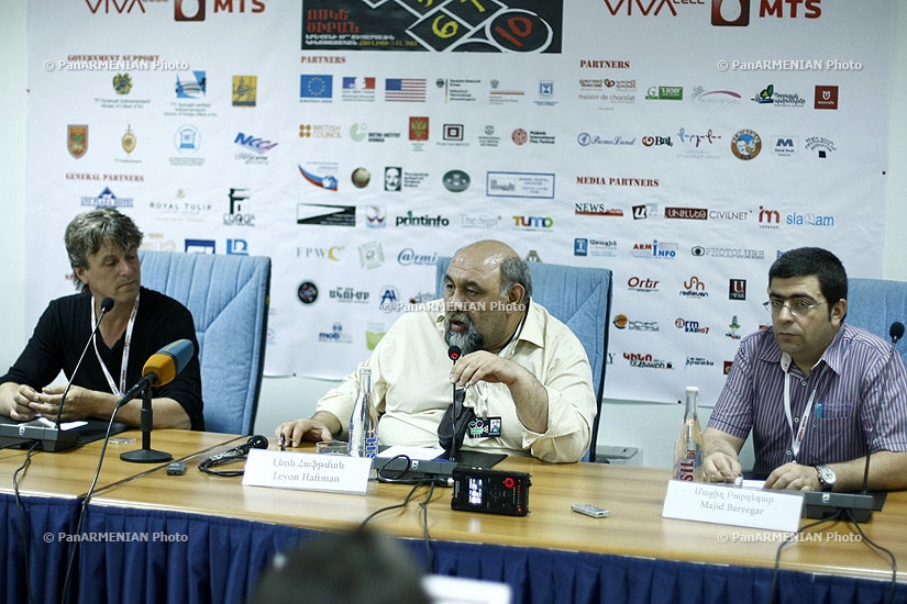 Press conference of Levon Haftman, Majid Bargezari & René Houen within the frameworks of Golden Apricot 10th Film Festival