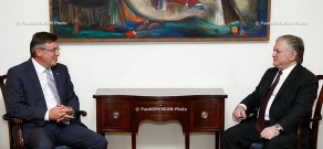 ՀՀ ԱԳ նախարար Էդվարդ Նալբանդյանը ընդունեց ԵԱՀԿ նախագահ, Ուկրաինայի ԱԳ նախարար Լեոնիդ Կոժարային