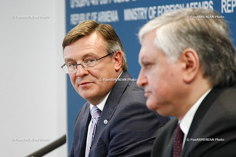 Joint press conference of RA Minister of Foreign Affairs Edward Nalbandyan and  OSCE Chairperson, Ukrainian Foreign Minister Leonid Kozhara