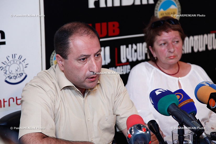 Press conference of Hayk Alumyan, lawyer of colonel Artak Budaghyan