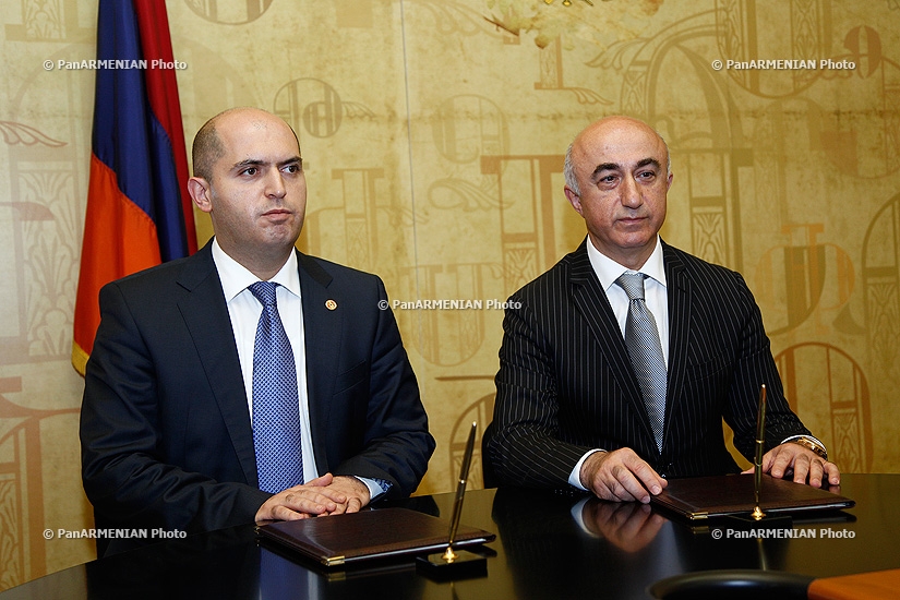 Министр науки и образования РА Армен Ашотян и президент AJA Гагик Геворгян подписали меморандум о сотрудничестве