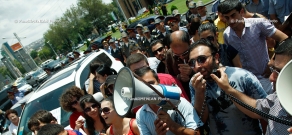 Activists conveyed their demands to Yerevan city administration and began a sit-down strike