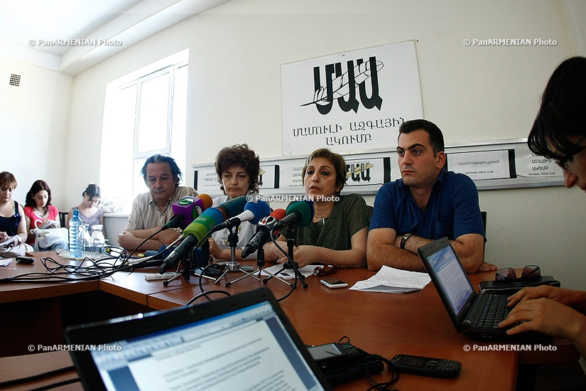 Пресс-конференция Астхика Минасян, Тамары Абраамян, Аршака Гаспаряна и Агарона Адибекяна