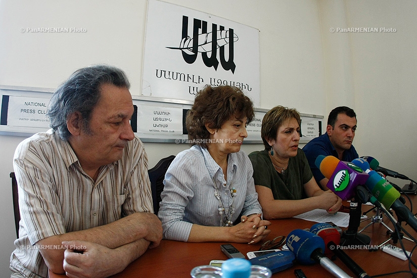 Пресс-конференция Астхика Минасян, Тамары Абраамян, Аршака Гаспаряна и Агарона Адибекяна