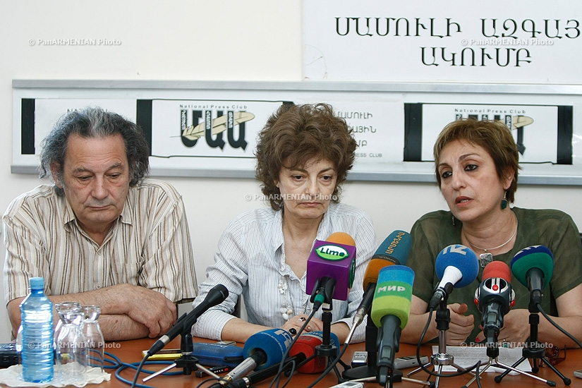 Press conference of Astghik Minasyan, Tamara Gasparyan, Arshak Abrahamyan and Aharon Adibekyan