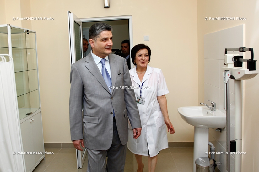Премьер-министр Армении Тигран Саркисян принял участие в открытии поликлиники в Армавирской области