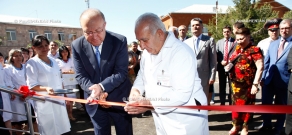 RA Prime Minister Tigran Sargsyan took part in the opening of polyclinic in Armavir Province