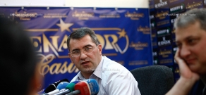 Press conference of Armen Martirosyan