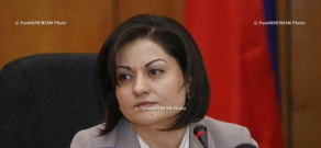 Press conference of Armenian Deputy Finance Minister Liana Hunanyan