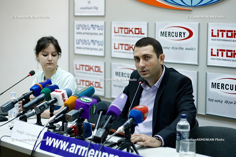 Press conference of «Parking City Service» director Vazgen Harutyunyan