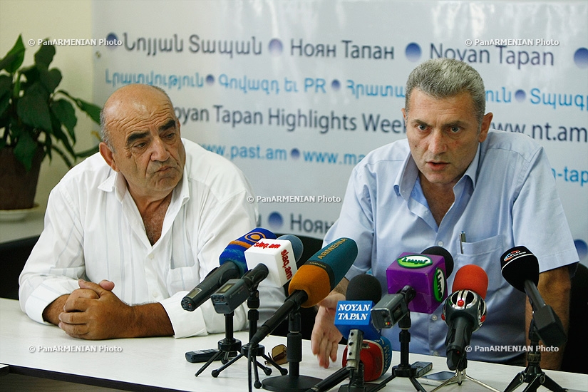 Press conference on experts' demand for resignation of RA Minister of Transport and Communication