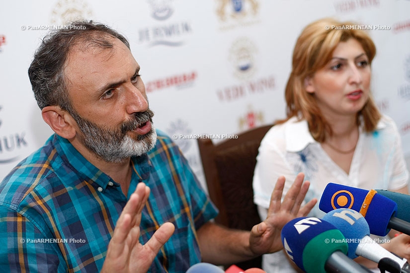 Press conference of President of Antares Media Holding Armen Martirosyan