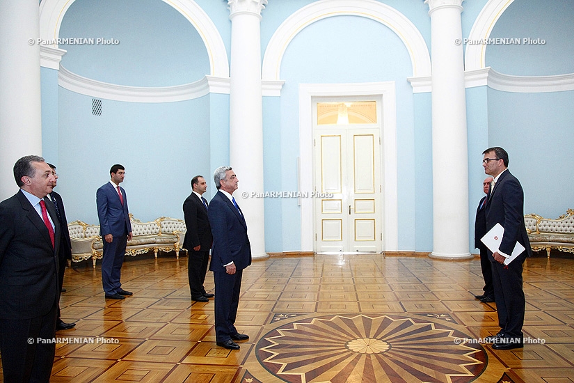 Swiss newly appointed ambassador to Armenia Lucas Gaser presented his credentials to RA President Serzh Sargsyan