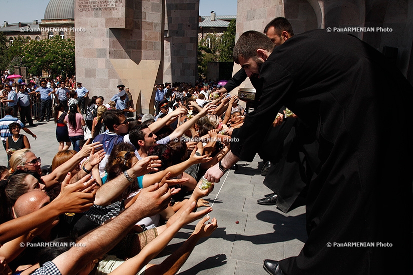 Feast of the Assumption of Mary at Mother See of Holy Etchmiadzin and Grape Blessing Ceremony