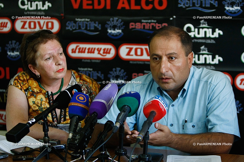 Press conference of Hayk Alumyan and Janna Alexanyan