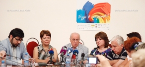 Press conference of Seyranuhi Geghamyan, Arimine Ghazaryan, Ruzanna Sirunyan, Kamo Hovhannisyan, Gagik Manasyan and Arman Tsaturyan