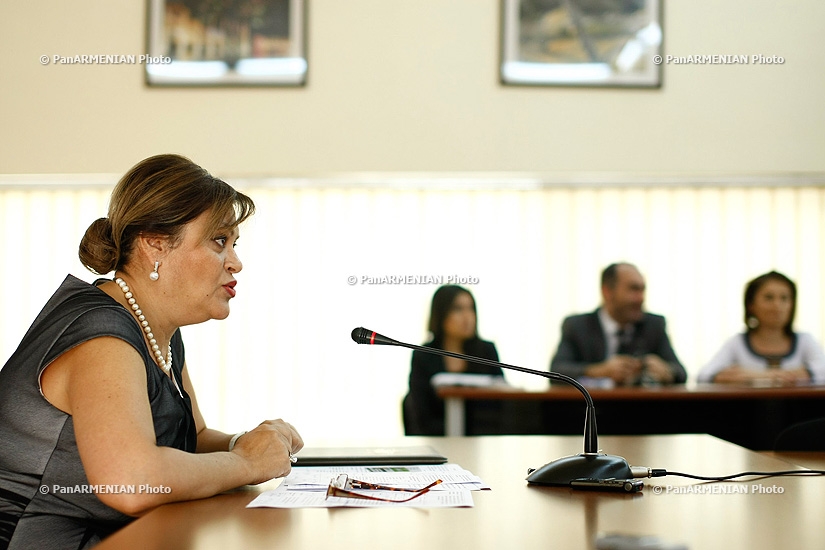 Press conference of the head of Education department at Yerevan municipality Gayane Soghomonyan