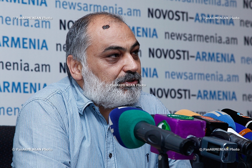 Press conference of Director of the Oriental Studies Institute of the Armenian National Academy of Sciences Ruben Safrastyan
