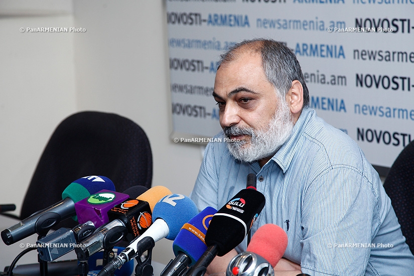 Press conference of Director of the Oriental Studies Institute of the Armenian National Academy of Sciences Ruben Safrastyan