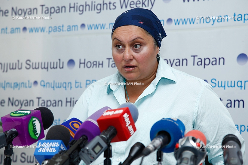 Press conference of singer, Armenian National Assembly deputy Shushan Petrosyan