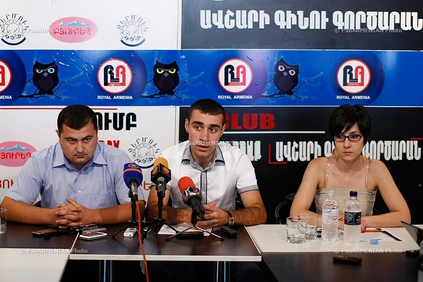 Пресс-конференция Герасима Варданяна, председателя студенческого союза «Никол Агбалян» и Мгера Казаряна