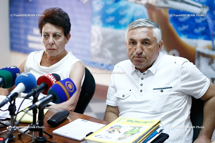 Press conference of the Deputy Director of National Education Institute Anahit Bakhshyan and  director of 