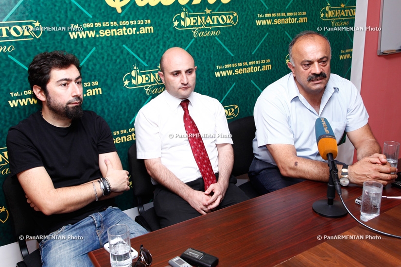Press conference of The Beautified Project's solist Andre Simonyan and Sedrak Mamulyan