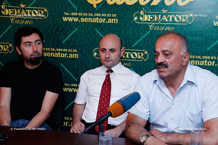 Press conference of The Beautified Project's solist Andre Simonyan and Sedrak Mamulyan