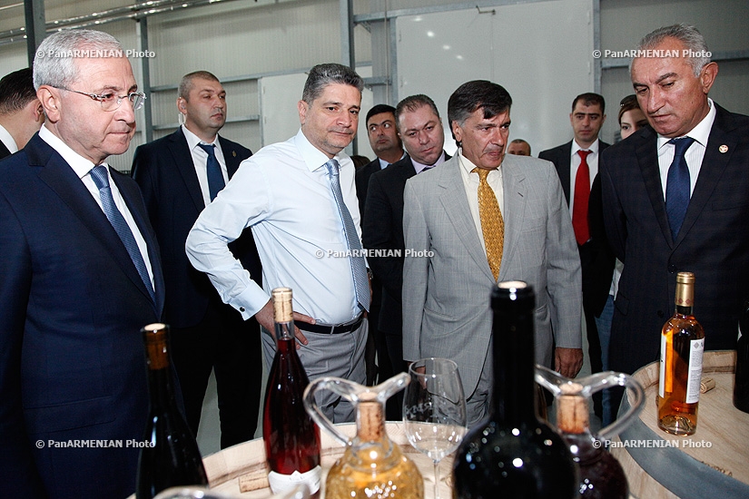 RA Prime Minister Tigran Sargsyan visits  Golden Grape Armas wine and brandy factory 