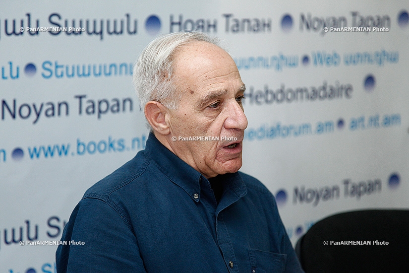 Пресс-конференция главы Союза архитекторов Армении Мкртича Минасяна