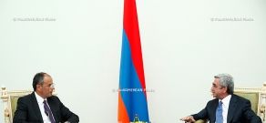 Новоназначенный посол Черногории в Армении Любомир Мишурович вручил свои верительные грамоты президенту Армении Сержу Саргсяну