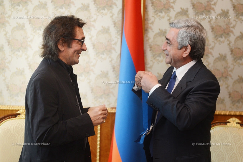 Президент Армении Серж Саргсян принял  всемирно известного альтиста и дирижёра Юрия Башмета
