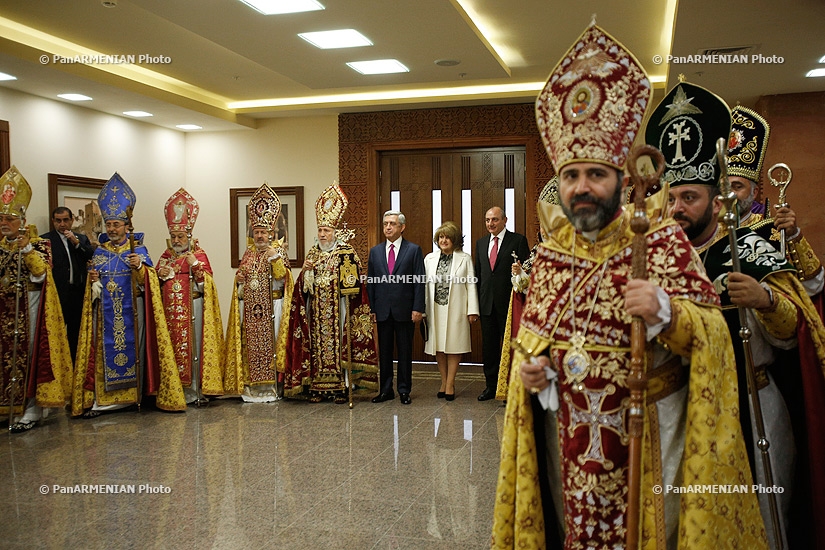 Церемония освящения церкви Святого Преображения Господня Армянской Апостольской церкви в Москве