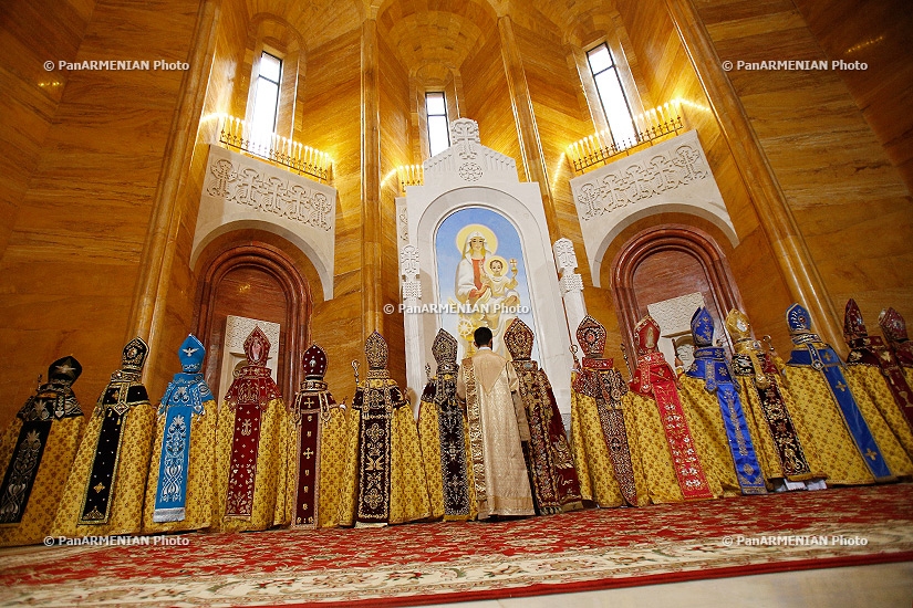 Церемония освящения церкви Святого Преображения Господня Армянской Апостольской церкви в Москве
